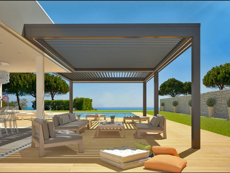 pergolas lames retractables